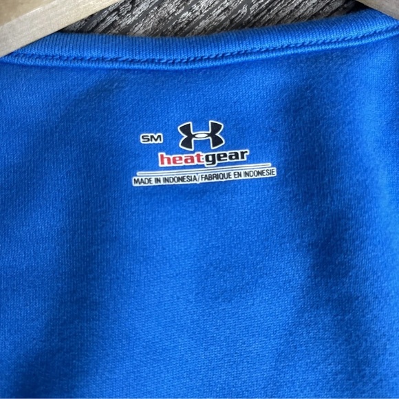 Under Armour Romper Womens Size Small Blue Shorts Heat Gear Sleeveless One Piece - Picture 12 of 12